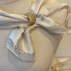 Vintage Gold brooch/scarf holder, rhinestone embellished, spring clasp, 1 3/4"